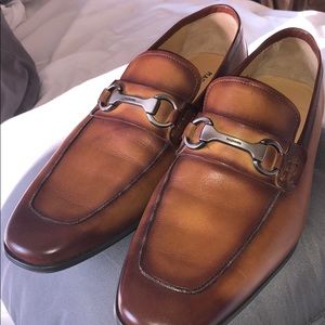 Magnanni loafers used one time good condition